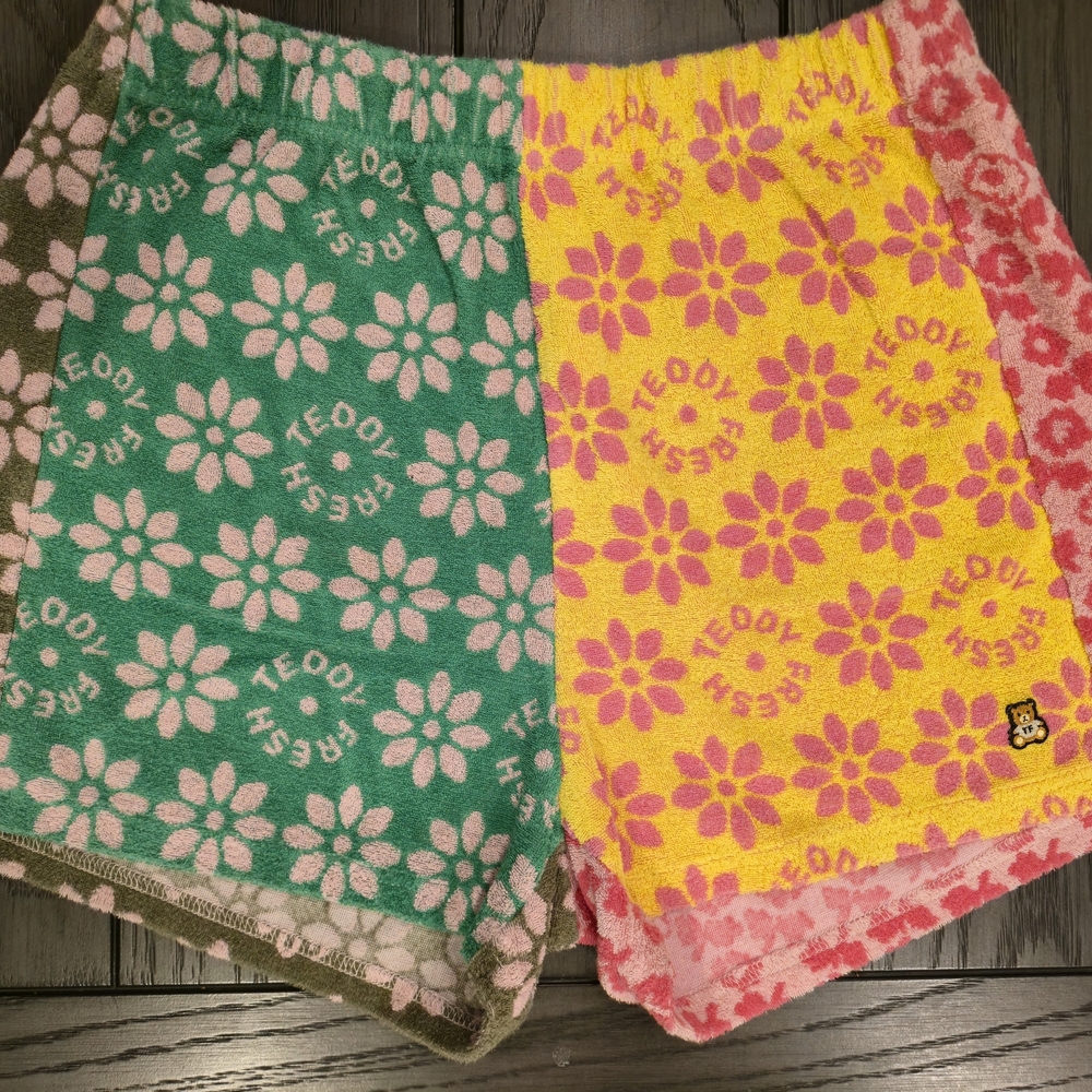Teddy Fresh Pink and Green Floral Shorts